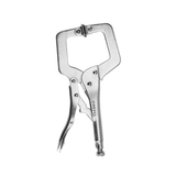 Supply Master Coofix 11" Chrome-Vanadium C-Clamp Locking Plier with Nickel-Plated Finish - 27581