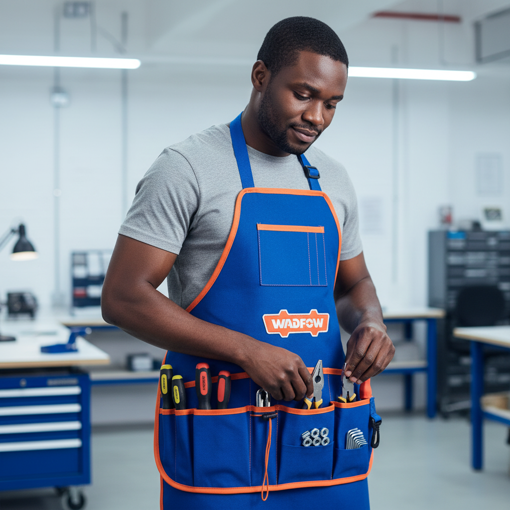 Wadfow 600D Oxford Polyester Tool Apron with Multiple Compartments - WTG6102