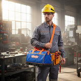 Wadfow 16" Heavy-Duty Tool Bag with Reinforced Plastic Base - WTG3216