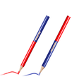 Wadfow Marking, Squares & Caliper Wadfow 12-Piece Red and Blue Carpenter Pencil Set - WMQ2512
