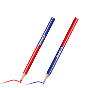 Wadfow Marking, Squares & Caliper Wadfow 12-Piece Red and Blue Carpenter Pencil Set - WMQ2512