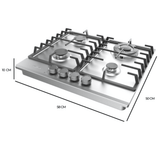 Cecotec Bolero Squad Inox Four-Burner Built-In Gas Hob 8KW - A01_EU01_100193