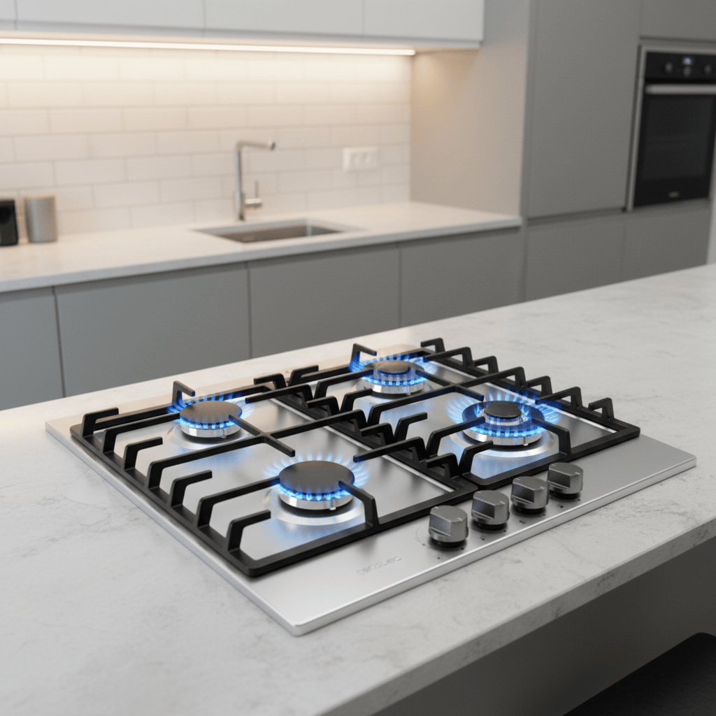 Cecotec Bolero Squad Inox Four-Burner Built-In Gas Hob 8KW - A01_EU01_100193