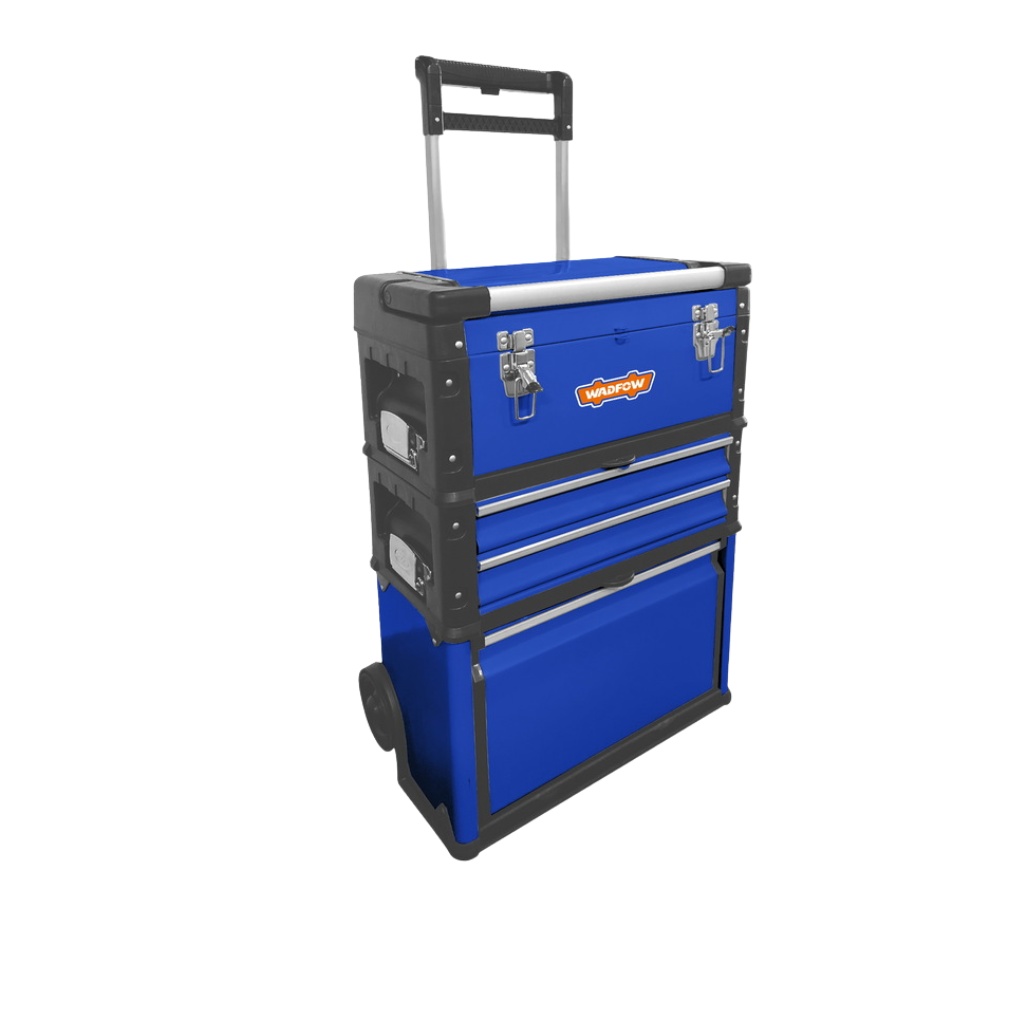 Wadfow 3-Piece Modular Trolley Toolbox with Drawers - WTB6A72
