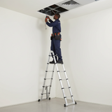 Tera Multipurpose Aluminium Telescopic Folding Ladder | 3.8m & 4.4m