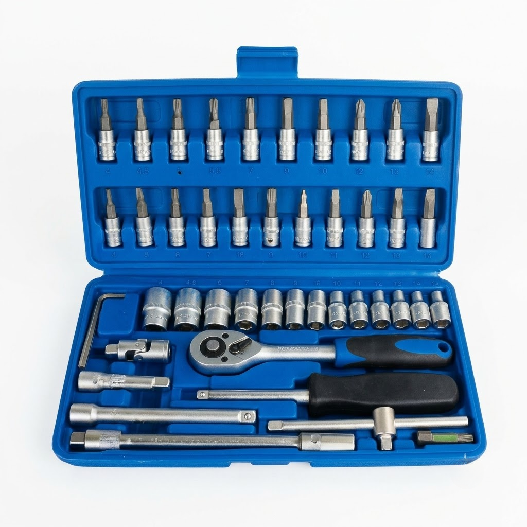 Mechanica 46-Piece 1/4" Drive Socket & Insert Bit Set - ME-46-1/4