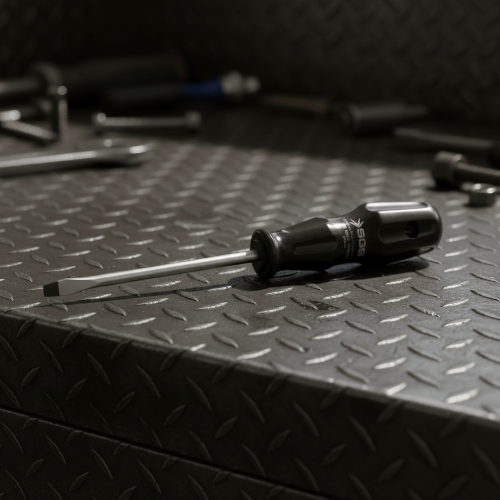 SGS Black Series Slotted Screwdriver with Chrome-Vanadium Steel Blade | 3mm - 8mm