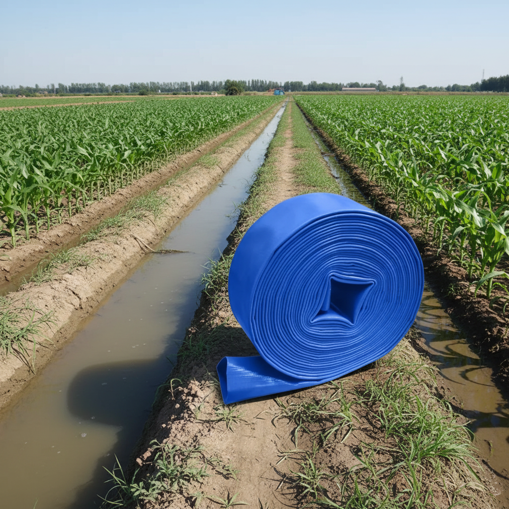 Wadfow 50m PVC Lay Flat Water Hose for Irrigation & Water Pumps - WPFH Series