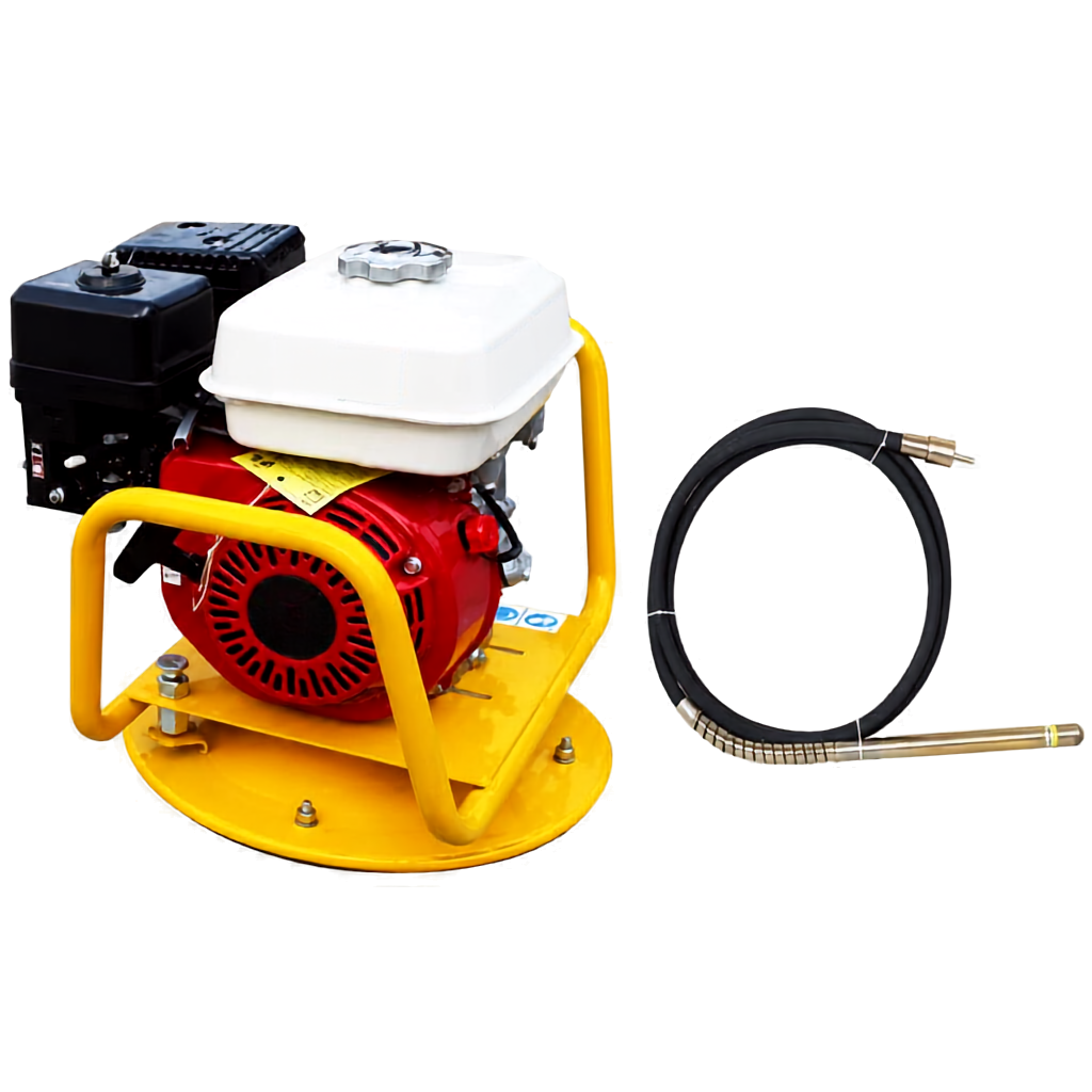 Power 6.5HP Gasoline Concrete Vibrator with 38mm Poker Hose - ZB50E38