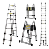Tera Multipurpose Aluminium Telescopic Folding Ladder | 3.8m & 4.4m
