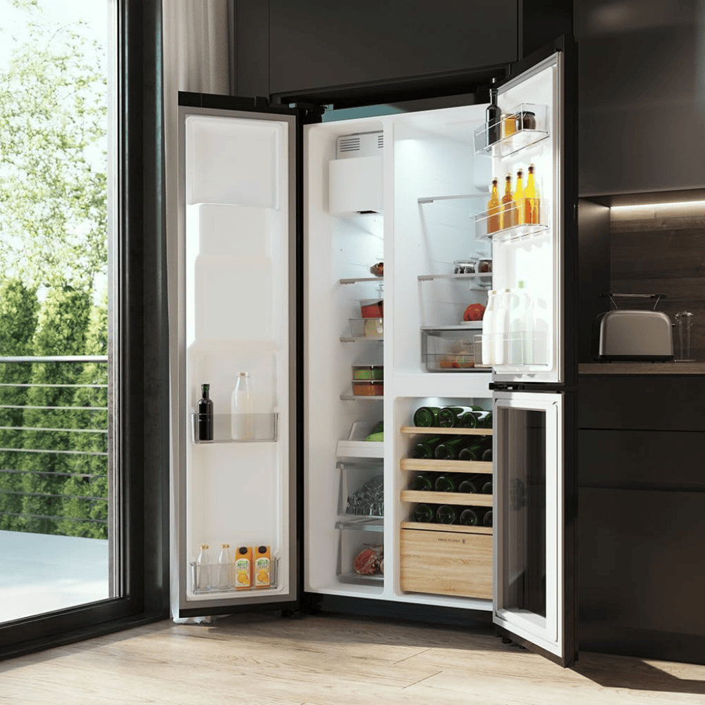 Cecotec Bolero CoolMarket 548L Three-Door Refrigerator with Wine Cellar Compartment - 1957