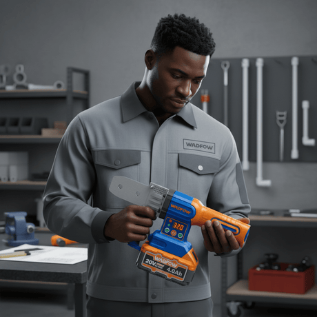 Wadfow Welding Machine & Accessories Wadfow 20V Cordless PPR Plastic Pipe Welding Tool with 2 x 4.0Ah Batteries & Charger - WWM20182
