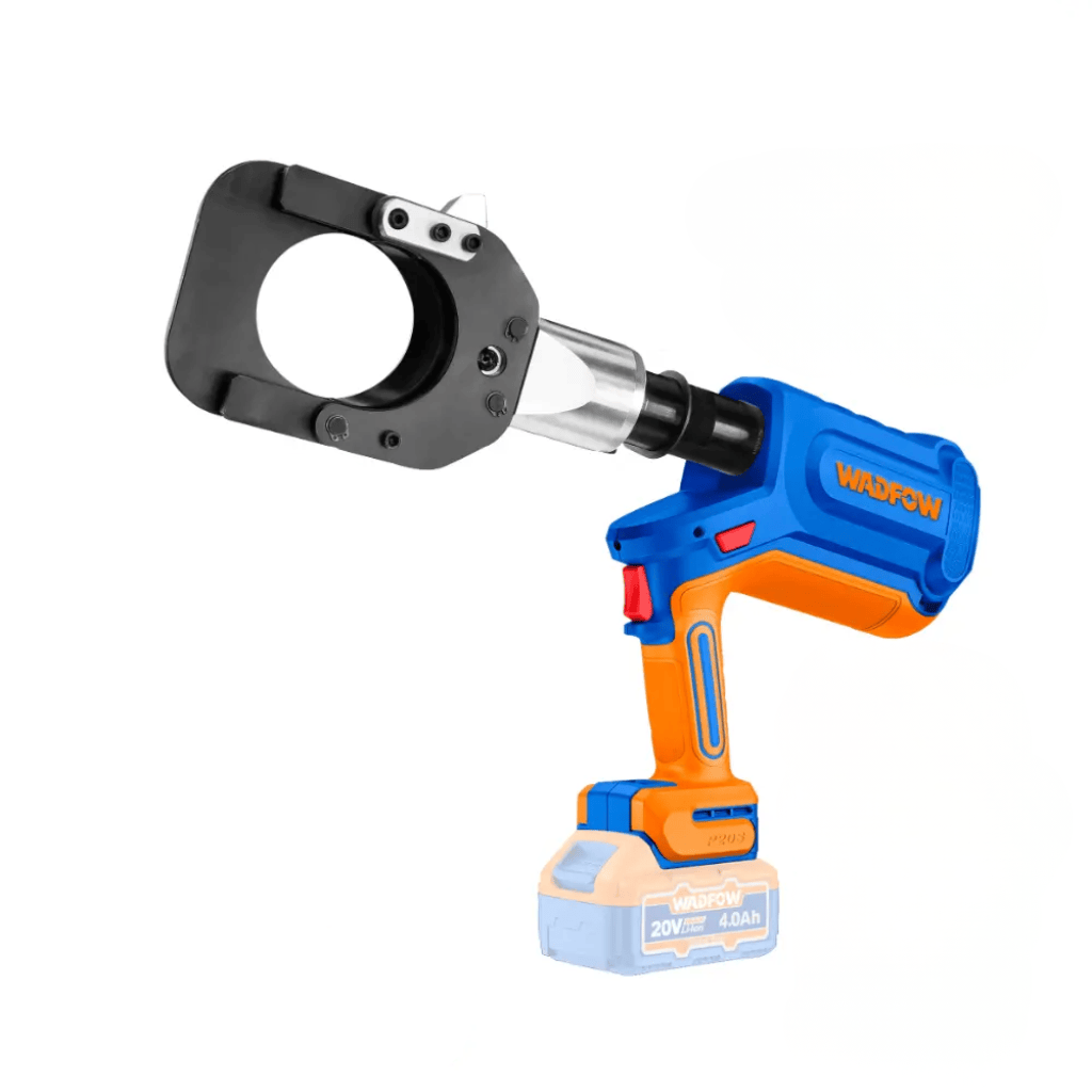 Wadfow Specialty Power Tool Wadfow 20V Cordless Hydraulic Cable Cutter 85mm 60kN with 2 x 4.0Ah Batteries & Charger - WCR2D85