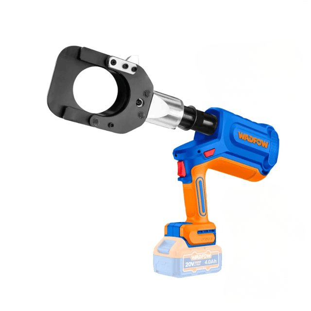 Wadfow Specialty Power Tool Wadfow 20V Cordless Hydraulic Cable Cutter 85mm 60kN with 2 x 4.0Ah Batteries & Charger - WCR2D85