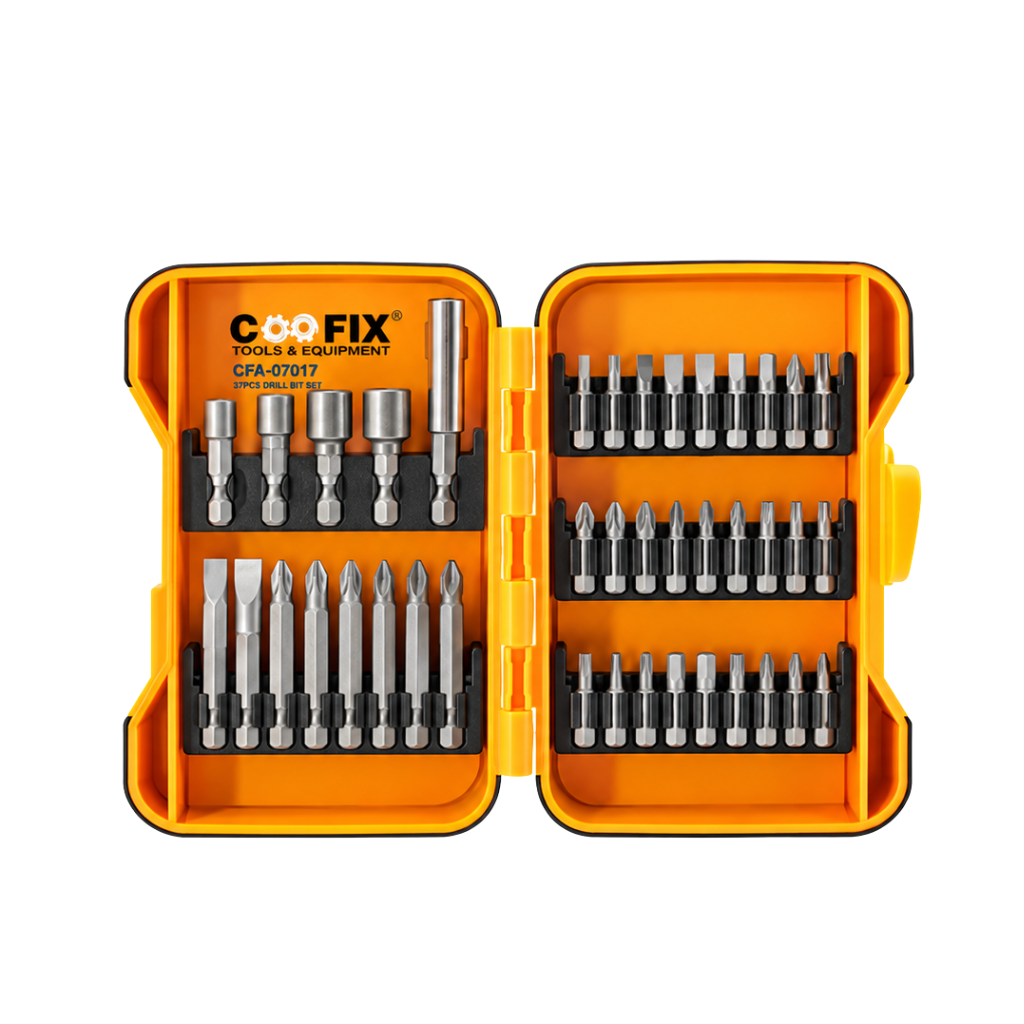 Coofix 37-Piece Chrome-Vanadium Screwdriver Bit Set - 28995