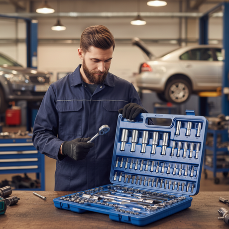 Mechanica 108-Piece 1/4" & 1/2" Drive Socket Set - ME108-1/4.1/2