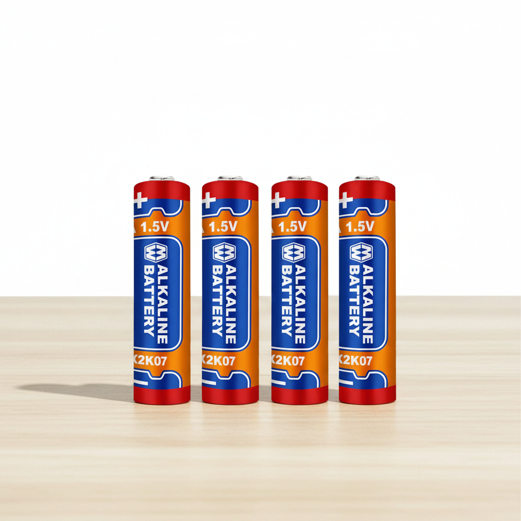 Wadfow AA LR6 1.5V Alkaline Batteries 4-Pack - WJX2K05