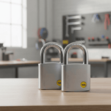 Yale Y120 60mm Solid Brass Padlock Twin Pack with Boron Steel Shackle - Y120/60/135/2