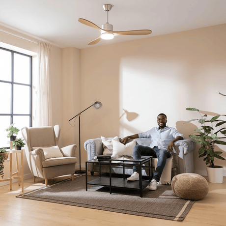 Cecotec EnergySilence Aero Golden Pro 52" Ceiling Fan with DC Motor & LED Light - 5983