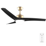 Cecotec EnergySilence Aero GoldBlack 52" Ceiling Fan with LED Light & Remote - 8489