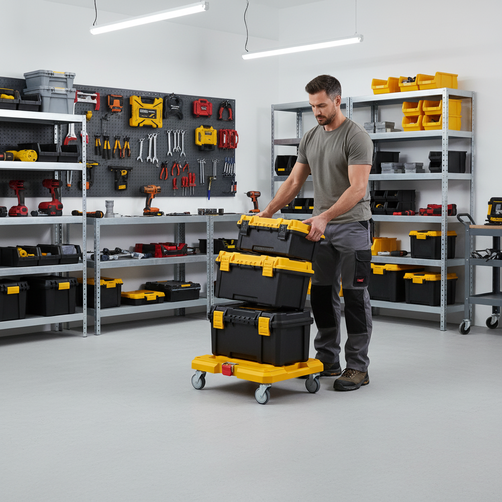 Ingco 100kg Mobile Rolling Board & Tool Trolley Base with 4" Wheels - HHWB61001