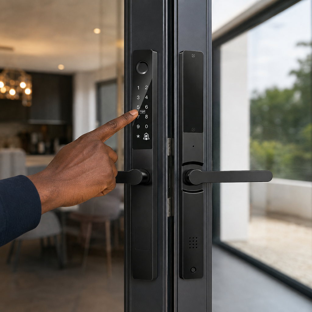 Westa 1P68 Waterproof Narrow Smart Door Lock with Fingerprint, Password & App Control for Aluminium Doors - WHL05-3585