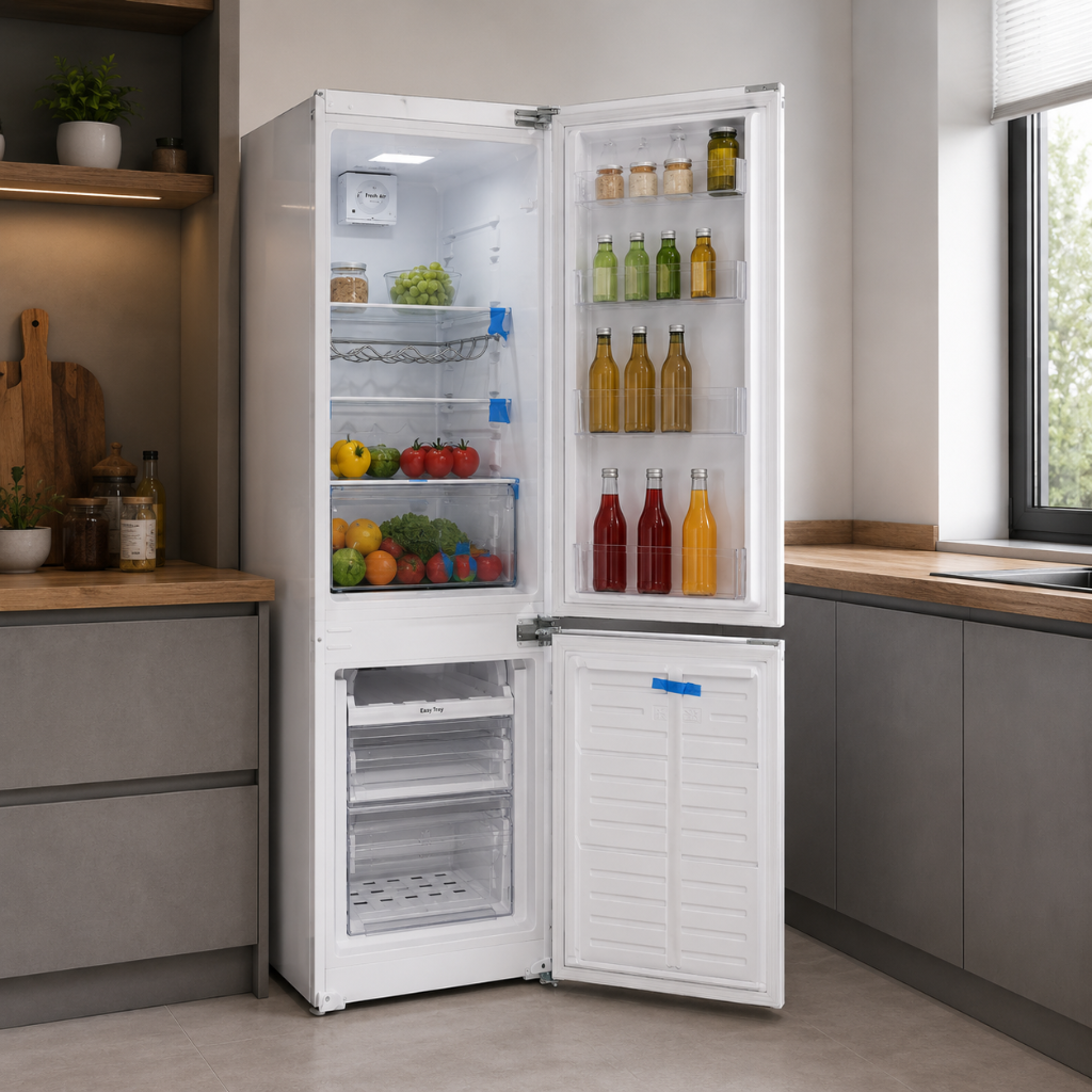 Finlux 180L Built-In Bottom-Freezer Fridge Freezer with Reversible Doors - T2761M