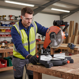 NRG 12" Sliding Mitre Saw with 3,000rpm Induction Motor 1600W - NMS1232