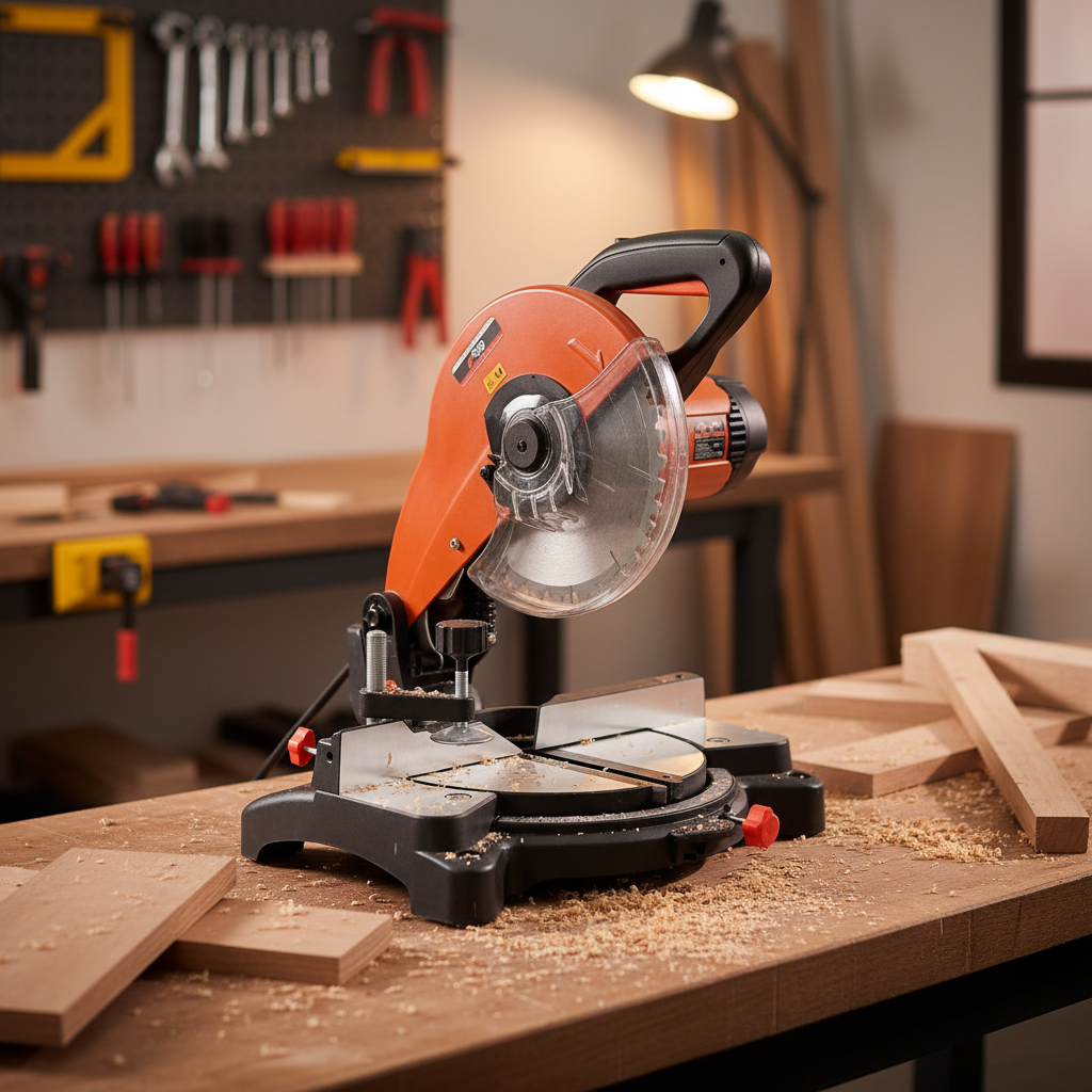 NRG 12" Sliding Mitre Saw with 3,000rpm Induction Motor 1600W - NMS1232