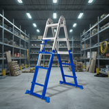 Wadfow 4x3 Steps Multi-Purpose Steel & Aluminium Ladder with 150kg Max Load - WLD7H12
