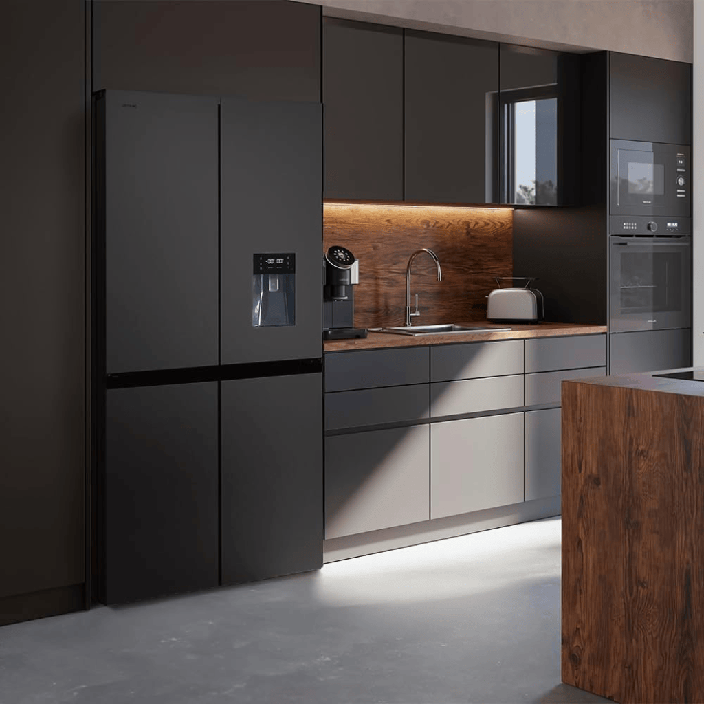 Cecotec Bolero CoolMarket 564L Four-Door Refrigerator with Water Dispenser | Black & Inox