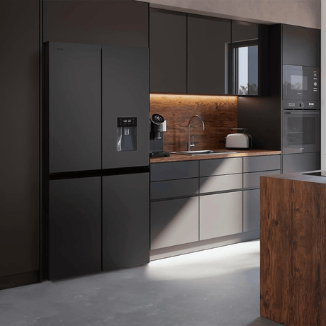 Cecotec Bolero CoolMarket 564L Four-Door Refrigerator with Water Dispenser | Black & Inox