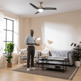 Cecotec EnergySilence Aero GoldBlack 52" Ceiling Fan with LED Light & Remote - 8489