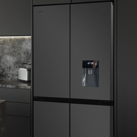 Cecotec Bolero CoolMarket 564L Four-Door Refrigerator with Water Dispenser | Black & Inox