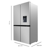 Cecotec Bolero CoolMarket 564L Four-Door Refrigerator with Water Dispenser | Black & Inox