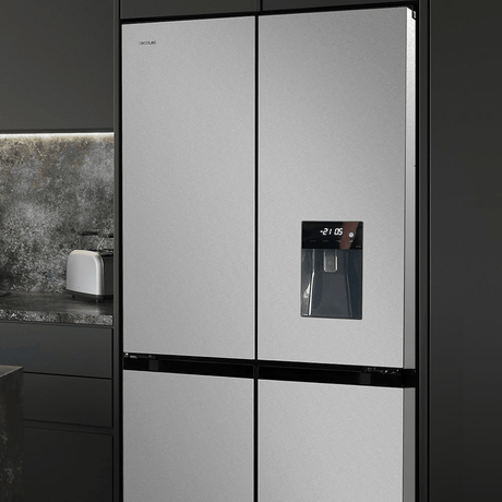 Cecotec Bolero CoolMarket 564L Four-Door Refrigerator with Water Dispenser | Black & Inox