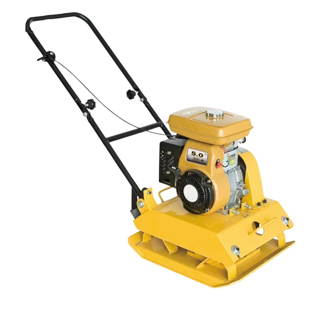 NRG 5HP Heavy-Duty Gasoline Plate Compactor 90kg with 25kN Centrifugal Force - T80