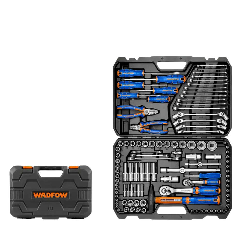 Wadfow 109-Piece Professional Combination Tool Set with Ratchets, Sockets & Wrenches - WHS2109