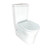 Wahkit Ceramic Skirted Two-Piece Water Closet with Rounded Bowl & Tapered Base 615mm - 2008