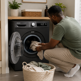 Finlux 8kg Graphite Front-Load Washing Machine with Digital Display 1200RPM - F12008KG-DS