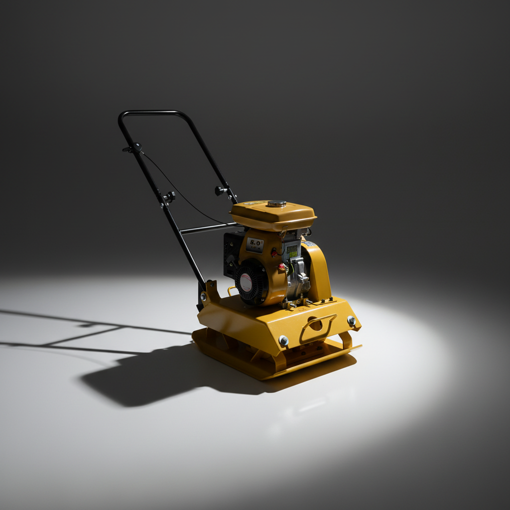 NRG 5HP Heavy-Duty Gasoline Plate Compactor 90kg with 25kN Centrifugal Force - T80