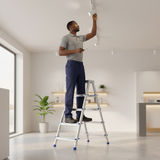 Tera LB Series Double-Sided Aluminium Household Step Ladder | 4 & 5 Steps