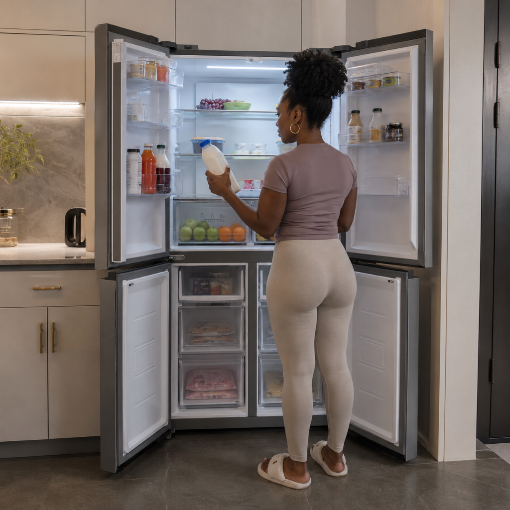 Luxell 424L No-Frost 4-Door Refrigerator with Smart Inverter - LXMD-470