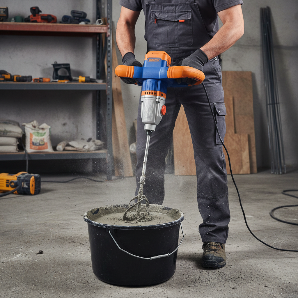 Wadfow Electric Power Mixer with Dual-Speed Gearbox 1400W - WMX151408