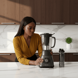 Cecotec Power Black 1.8L Titanium Go Jug Blender 1800W with 5-Speed Function - 4310