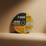 SGS Stainless Steel & Metal Cutting Disc for Angle Grinders | 4.5" & 9"