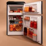 Cecotec Bolero CoolMarket 86L Origin Retro Two-Door Black Refrigerator with Ice Compartment - 1897