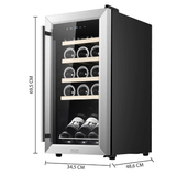 Cecotec Bolero GrandSommelier 1550 Inox Compressor Wine Cooler with 15 Bottles Capacity - 121