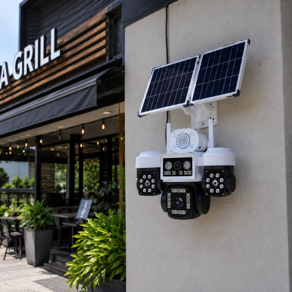 IOMA Five-Camera PTZ 4G Solar Security System with Colour Night Vision - IO-SG405