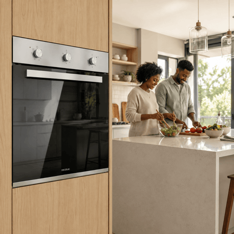 Cecotec Bolero Hexa Mirror Time 60cm Manual Built-In Multifunction Oven 2800W with 70L Capacity & 6 Cooking Functions - 4728